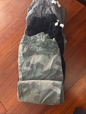 Cat & Hack Bundle Kids' Camouflage Pull-On Pants - Green, Black and Grey